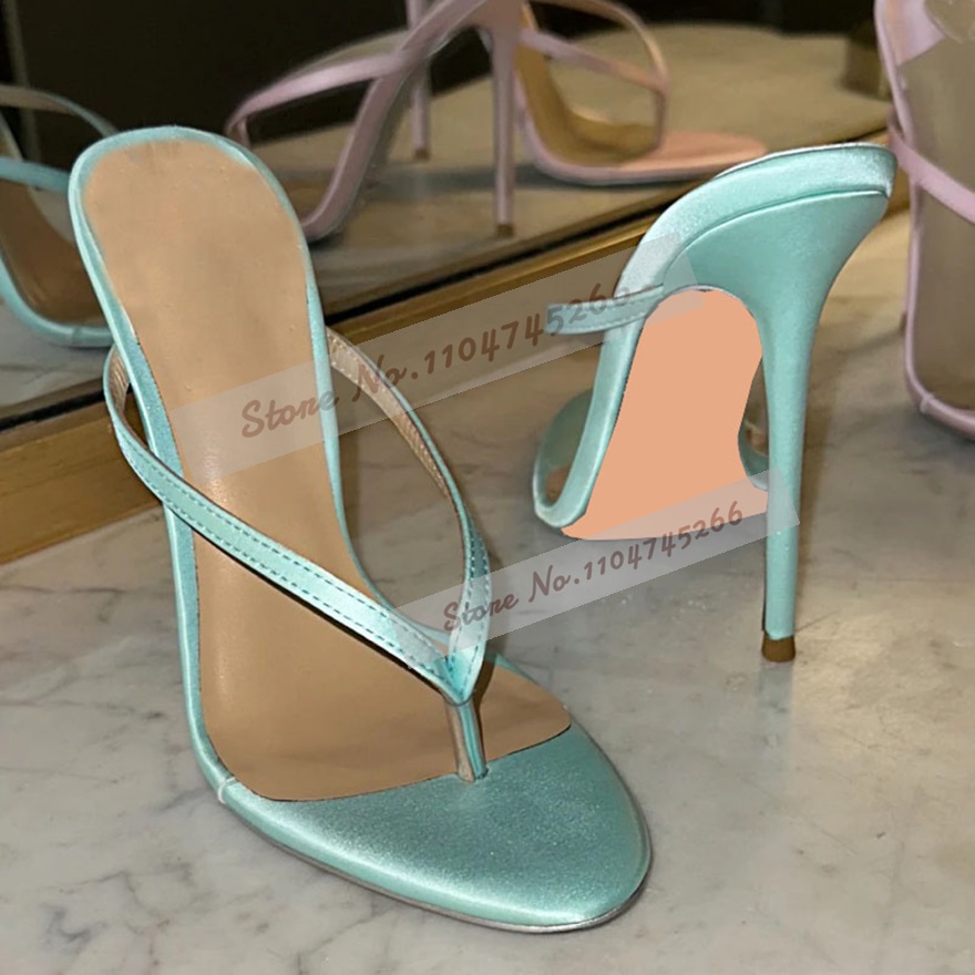 Light Green Satin Clip Toe Hig - огляд і ціна Slip Dress Satin