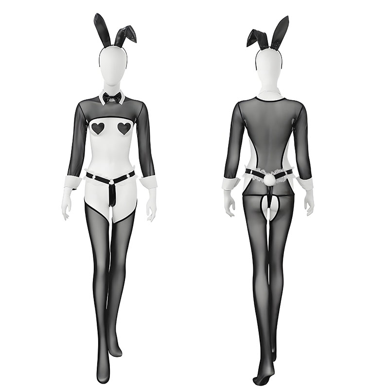 Anime Bunny Maid Uniform Mesh  - огляд і ціна Garter Belt Set