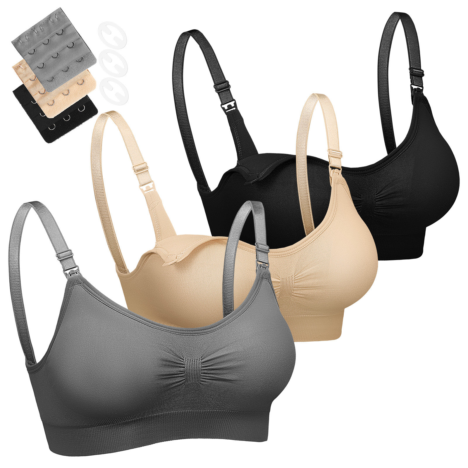 3 Pcs Breastfeeding Bras for W - огляд і ціна Nursing Bra Sleep