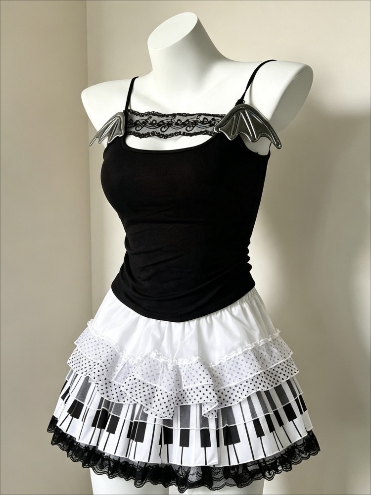 Retro 2000s Harajuku Two Piece - огляд і ціна Cami Top Lace