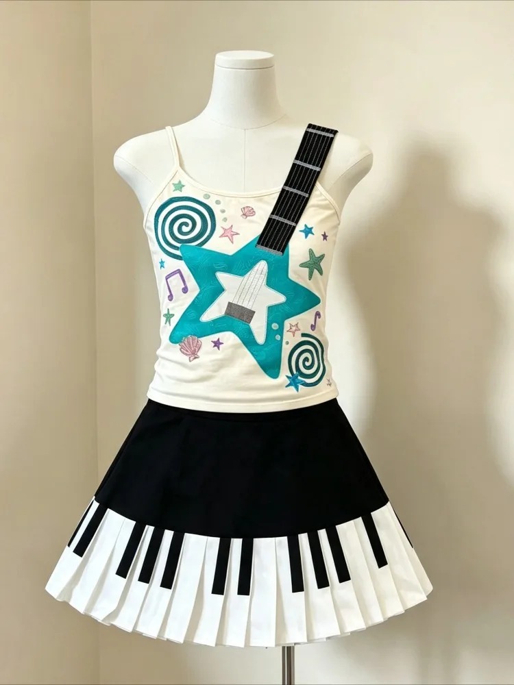 Retro 2000s Harajuku Two Piece - огляд і ціна Cami Top Lace