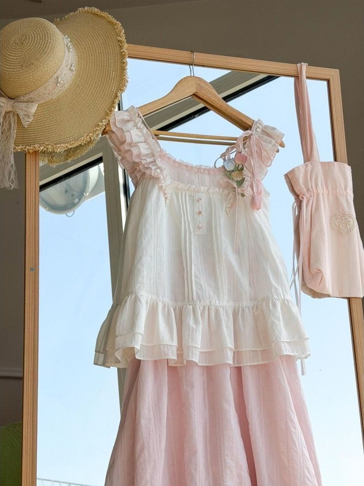 Sweet Kawaii Ruffle Trim Tulip - огляд і ціна Cami Top Lace